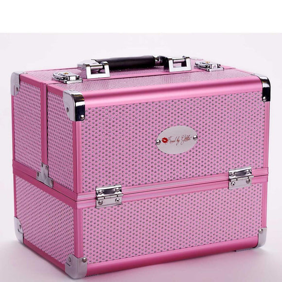 Light Pink Diamond Makeup Case