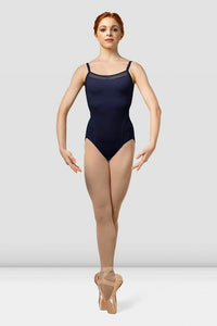 

	Scoop Neck Camisole with Back Mesh Cutouts

