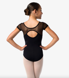 

	So Danca Nikita Mesh Cap Sleeve Leotard with Keyhole Back SL140

